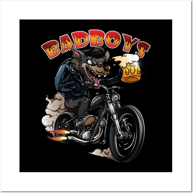 Bad Boys Rockabilly Wall Art by GermanStreetwear